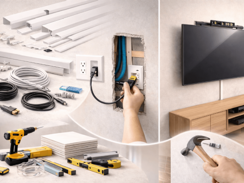 想做無痕電視牆？從線材收納、內藏管線到施工技巧一次搞懂